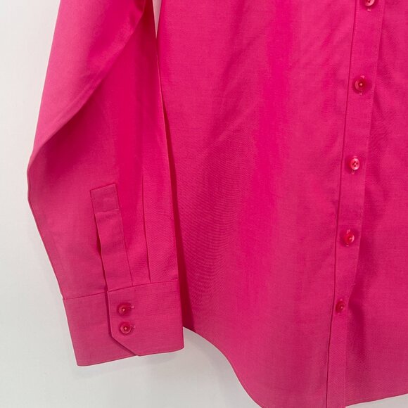🌺Talbots Women's Pink Button-Down Shirt Size 10 100% Cotton Timeless Minimalist - Picture 3 of 9